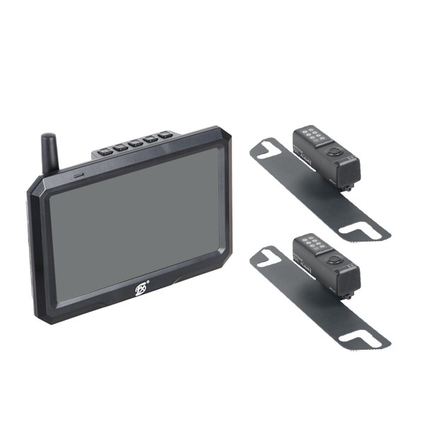 5 pixel de reserva del monitor 1080P de las cámaras de la radio del color de la pulgada con el sistema de 2 canales
